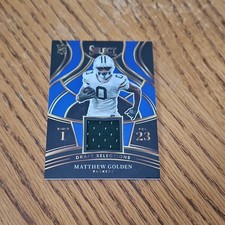 2025 Panini Select Draft Selections Patch MATTHEW GOLDEN (RC) Prizm PACKERS 🏈