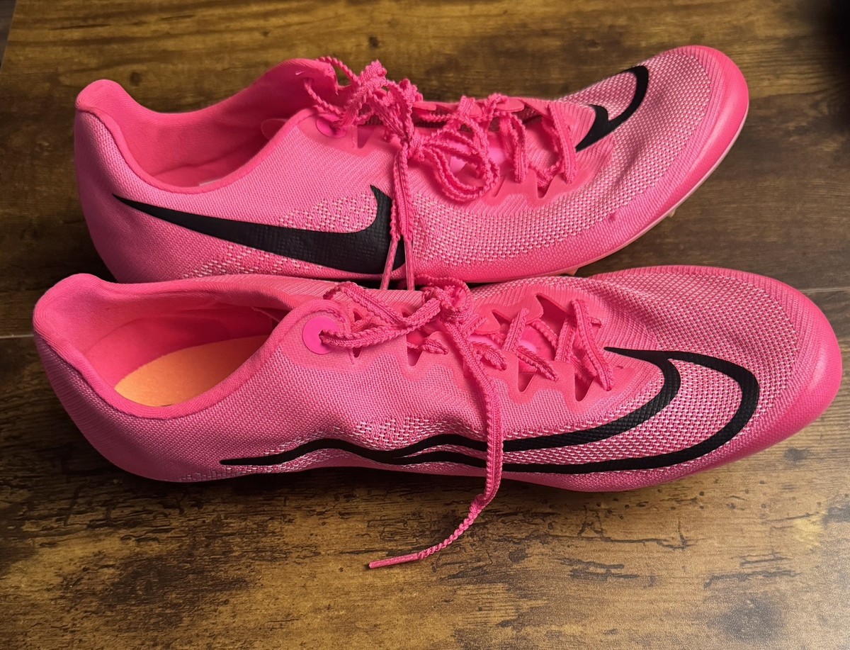 Nike Ja Fly 4 Pink Running Track Field Spikes Men's size 11.5