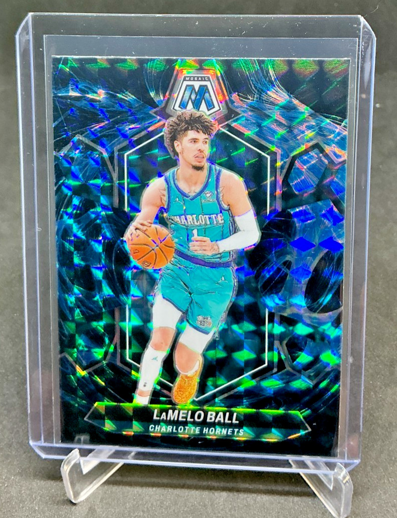 2023/24 Panini Mosaic LAMELO BALL Genesis Prizm SSP #122 Hornets