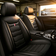 Car Seat Covers For Ford Ranger 2019-2025 Pu Leather Cushion 2 Seats 