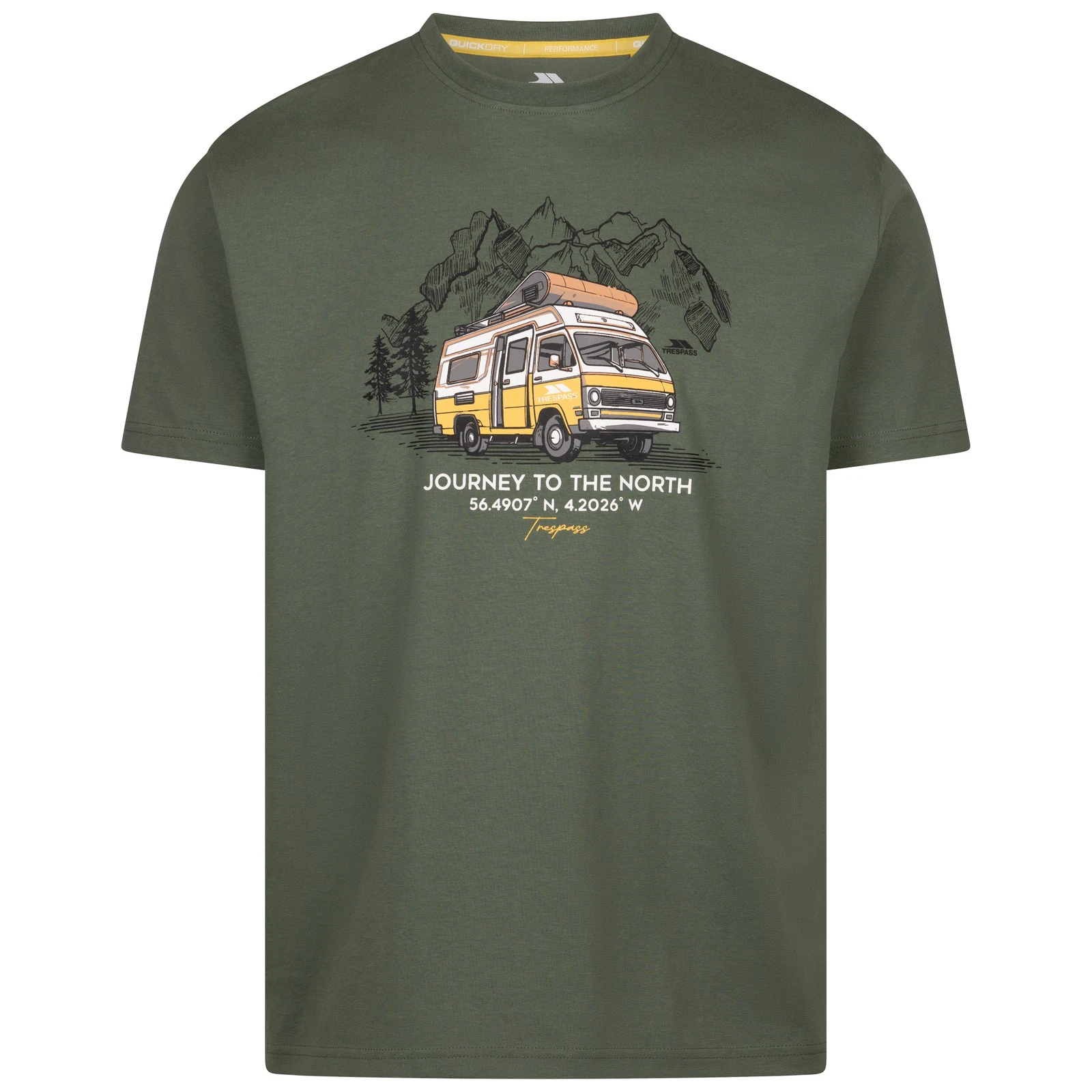 Trespass Mens Casual T-Shirt Campervan Print Short Sleeve Quick Dry Tee Tokso
Opens in a new window 