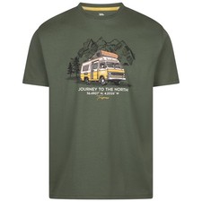 Trespass Mens Casual T-Shirt Campervan Print Short Sleeve Quick Dry Tee Tokso