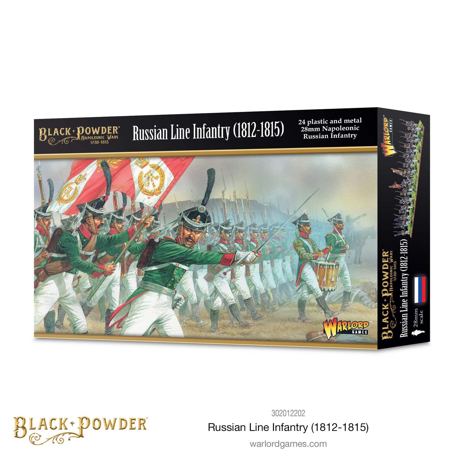 Black Powder - Napoleonic Wars: Russian Line Infantry (1812-1815) plastic boxed