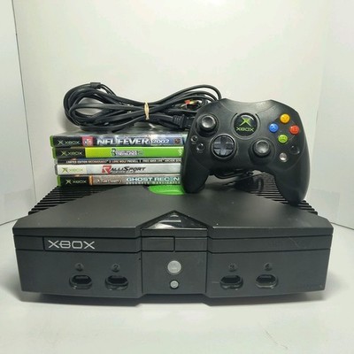 Original Microsoft Xbox Console Bundle 1.2 Motherboard Serviced 5 Games