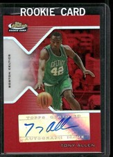 TONY ALLEN 2004-05 Topps Finest Red Refractor Rookie Auto Autograph #D /79