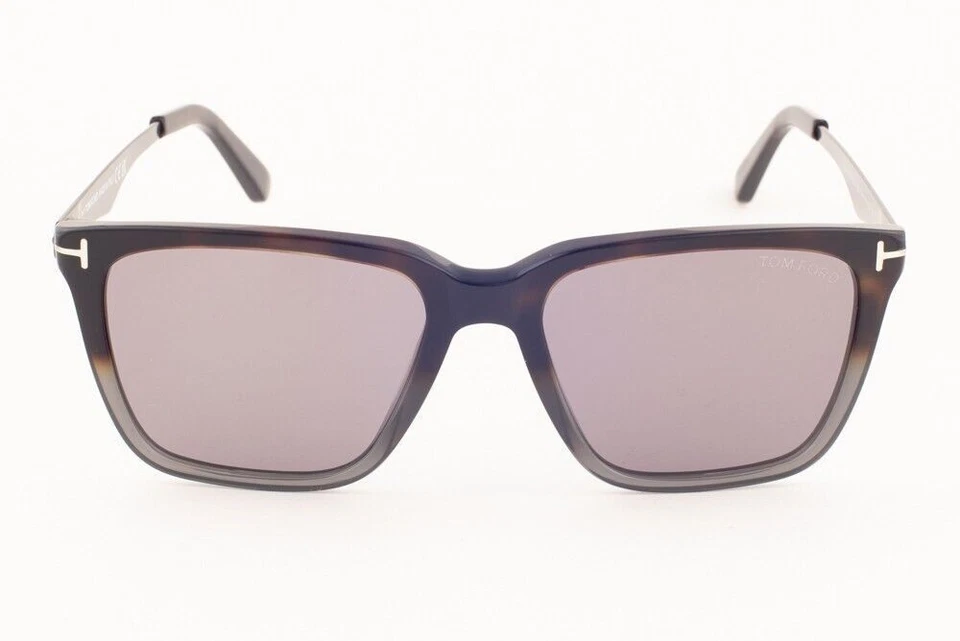 NUEVO TOM FORD GARRETT TF862 56C HAVANA GUNMETAL/AZUL GRIS LENTES GAFAS DE SOL 56-17 Foto 4 de 4