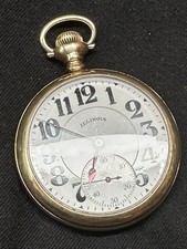 ILLINOIS ABE LINCOLN 16s 21j POCKET WATCH! STUNNING GOLD FILLED CASE! A+