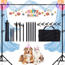 Backdrop Stand, 8.5x10ft 2.6x3m Photo Studio Adjustable Background Stand Sup...