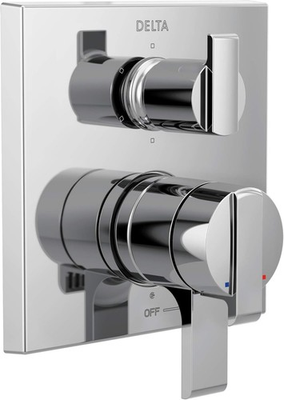 #ad Delta Ara T27967 17 Series 6 Setting Diverter Shower Trim Kit Chrome Used $199.99