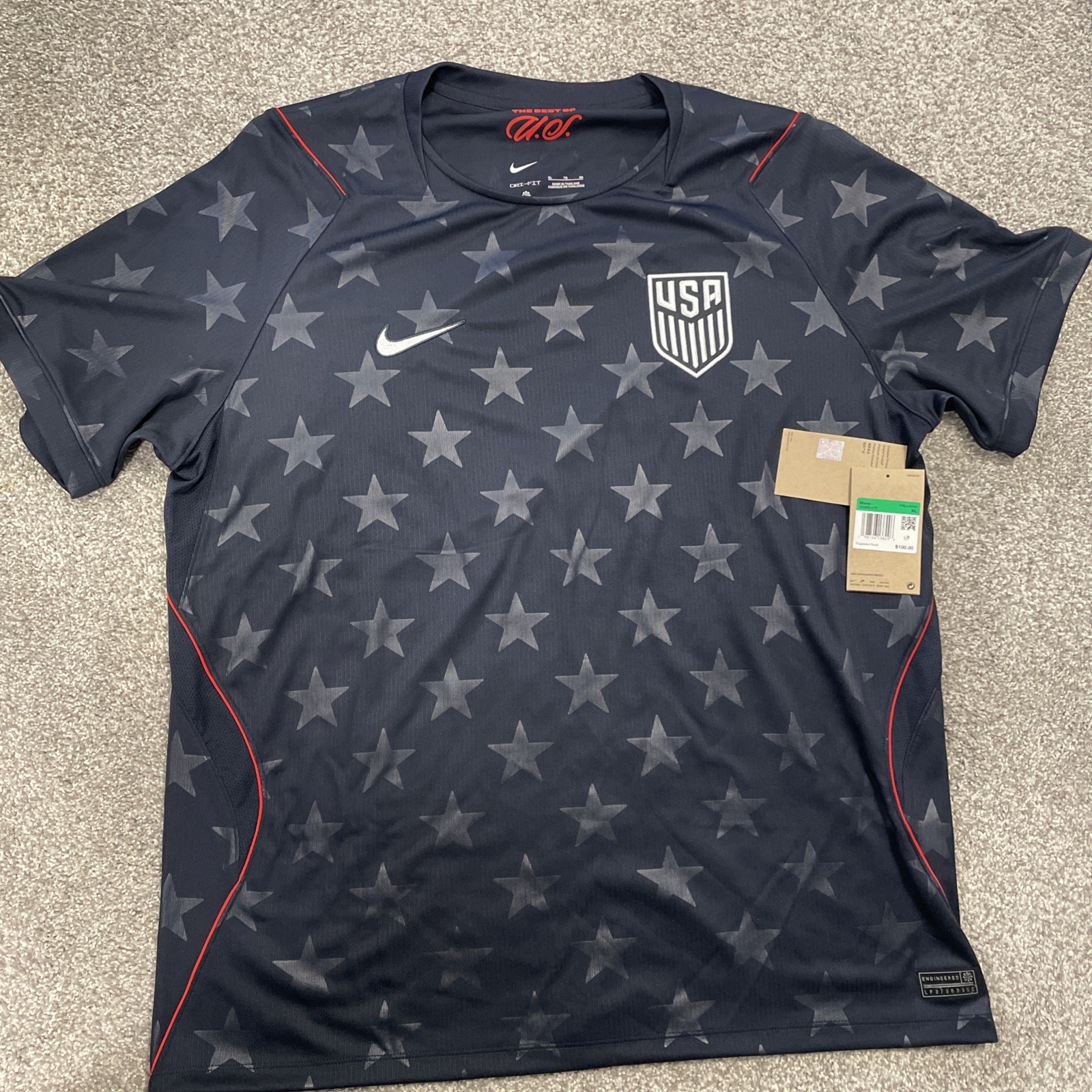 USMNT 2026 Away Jersey - Nike - Blue - Men's - Size XL - NWT