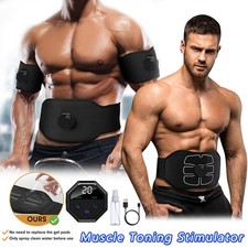 EMS Abdominal Muscle Toning Trainer ABS Stimulator Toner Fitness Binder Gym Belt