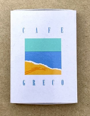 Cafe Greco New York NYC Vintage Matches Matchbox Bar Restaurant UES Unstruck