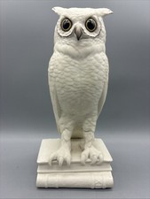 Vintage Boehm Porcelain Owl Figurine 1960 Made In USA Book End