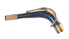 Blue Lacquer Alto Saxophone Neck - Pro Circle Brace - 24.5mm Tenor