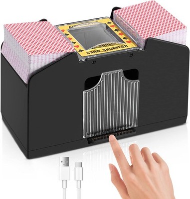 Automatischer Kartenmischer 4 Kartendecks für Texas Hold'em Blackjack UNO-DHL
