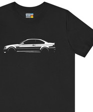 E46 BMW M3 Coupe Silhouette Shirt : 1999 - 2005 M Car TShirt