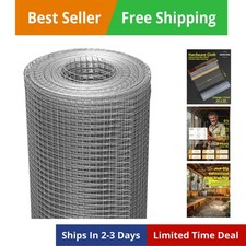 Hardware Cloth 1/4 inch Mesh 24'' x 50' 23 Gauge, Hot-dip Galvanized After We...