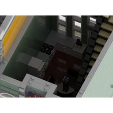 Compatible Modular Home with Interior Building Toys for Collection 2407