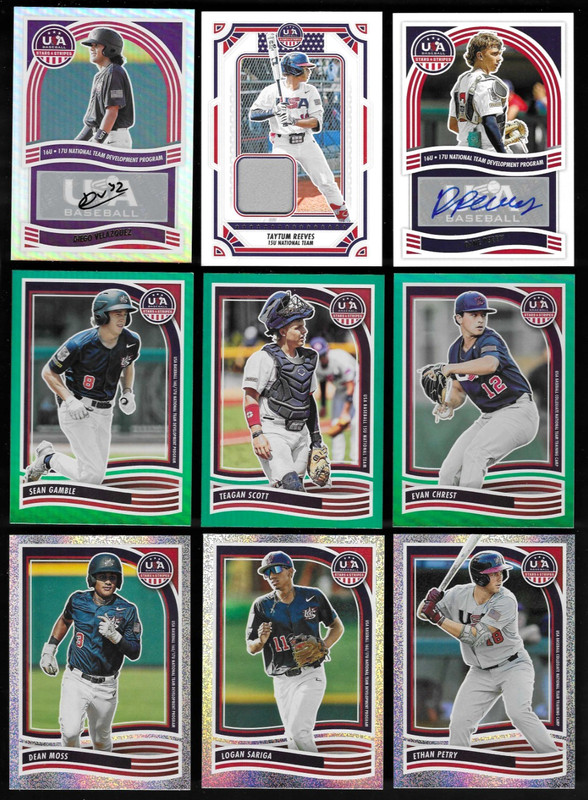 2024 Panini USA Stars & Stripes Lot (30) Autos/Relic/Parallels - Yesavage/Moore
