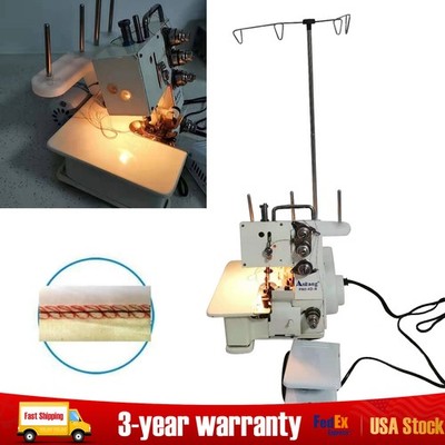 Professional 4 Thread Serger Overlock Sewing Machine 4-Line w/ Foot Controller