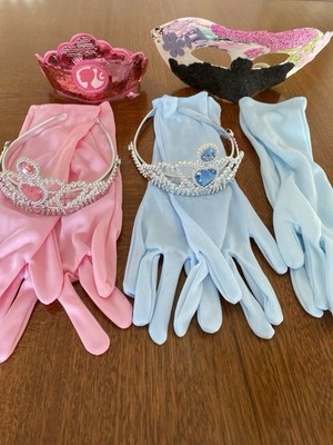 PRINZESSIN ACCESSOIRES KRONE HANDSCHUHE BARBIE HAARREIF MASKE