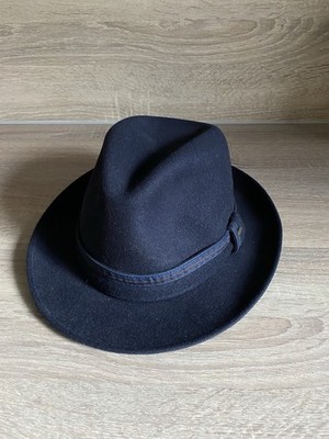 Herren Hut GR. 56 Dunkelblau Wie Neu