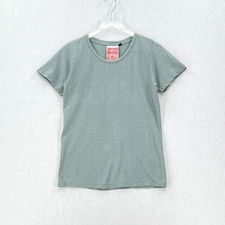 JUNGMAVEN Short Sleeve Tee Womens XS Clay Green Crew Neck Hemp T Shirt Unisex 