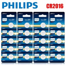 20x PHILIPS 3V CR2016 Lithium Batteries for Remote Controls Small Electronics