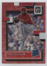 2022 Donruss Optic Rated Rookie Red Dragon Prizm 63/99 Antonio Santillan 17x8