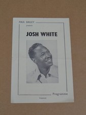 Josh White 1951 Kingsway Hall, London Programme