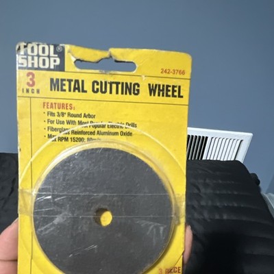 Tool Shop 3'' Cut-Off Wheels Aluminum Oxide for Metal, 3-Pack 242-3766
