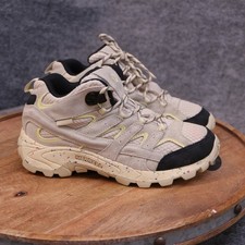 Merrell Moab 3 Mid Hiking Boots Kids Size 2 M Confetti Cake Waterproof Beige