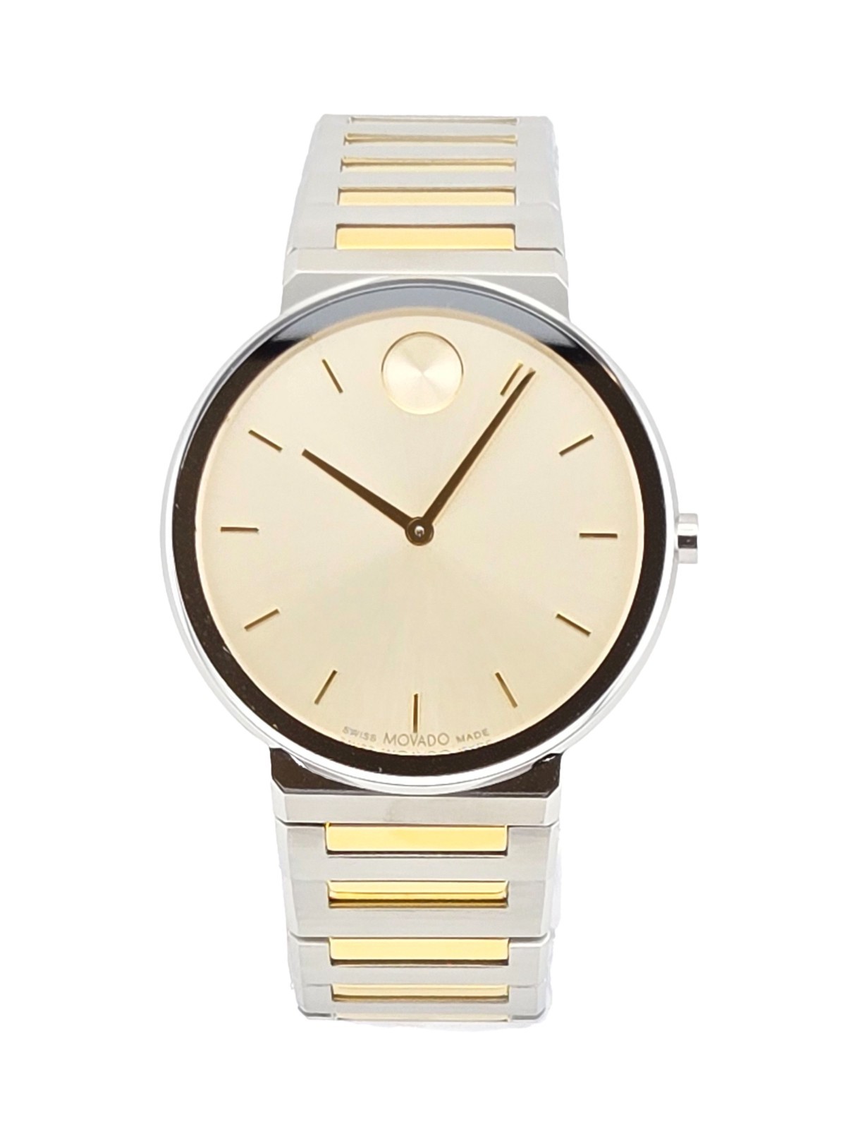 Movado Bold Horizon 3601075 Quartz Two Tone Men's Watch - Retail Price $795