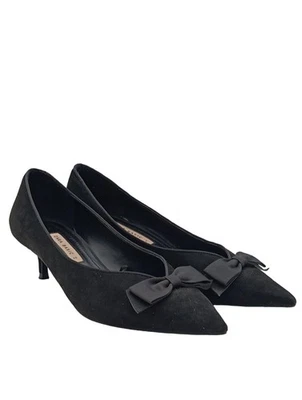 ZARA BASIC Stiletto Dames Escarpins T EU 40 noir style décontracté - Photo 1/4