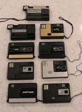 VINTAGE KODAK DISC CAMERA LOT 9 2000 3000 3100 4000 4100 6000 8000 TELE