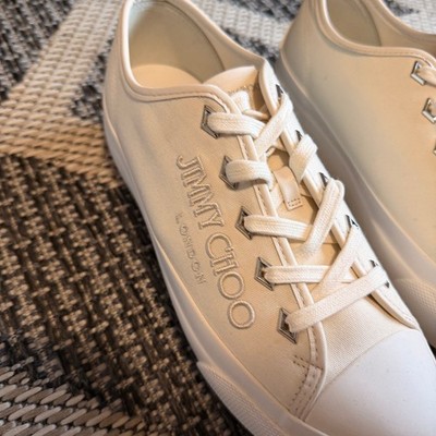 Jimmy Choo Off-White Palma Maxi/F Platform Sneaker Size 39.5 | eBay