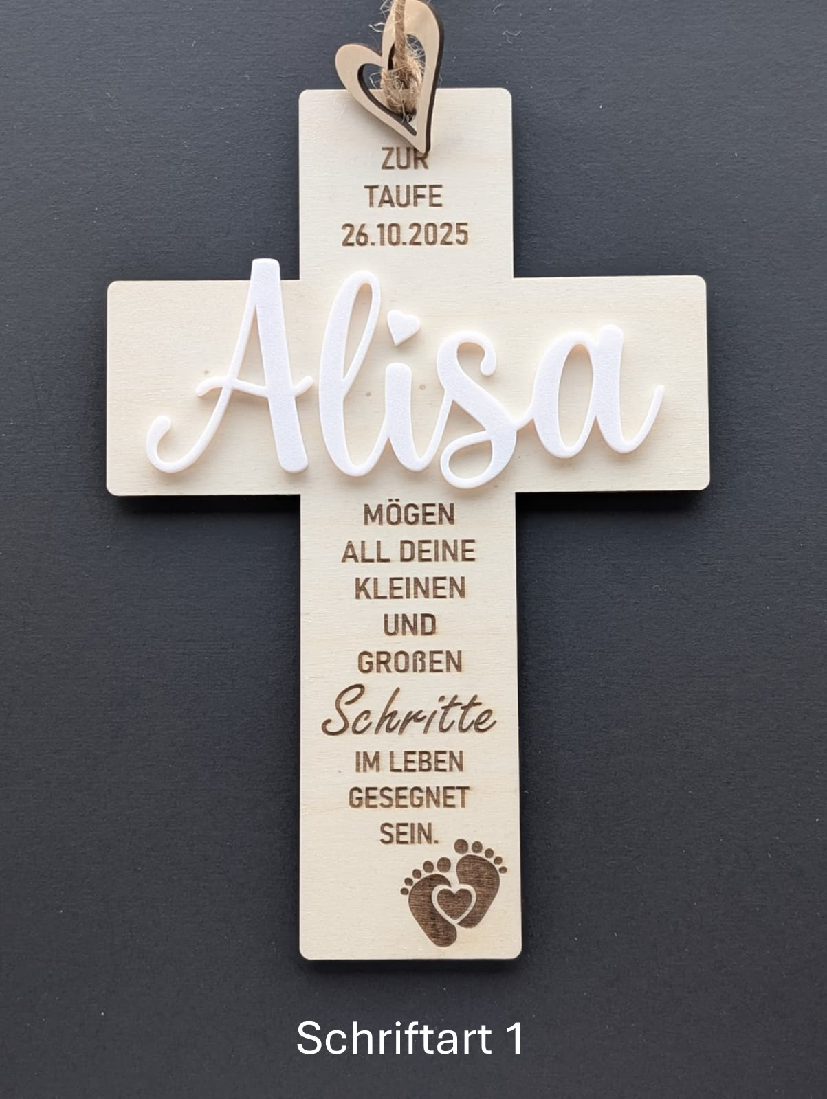 Taufkreuz Kreuz zur Taufe, Kommunion, Firmung, Geburt, Taufgeschenk Geschenkidee