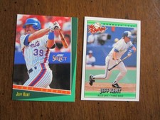1992 DONRUSS RC #61- HOF JEFF KENT- BLUE JAYS & 1993 SCORE SELECT RC #318 - METS