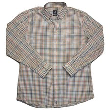 Johnnie-O Santa Monica, CA Men's L Shirt Button Up Long Sleeve Plaid Casual