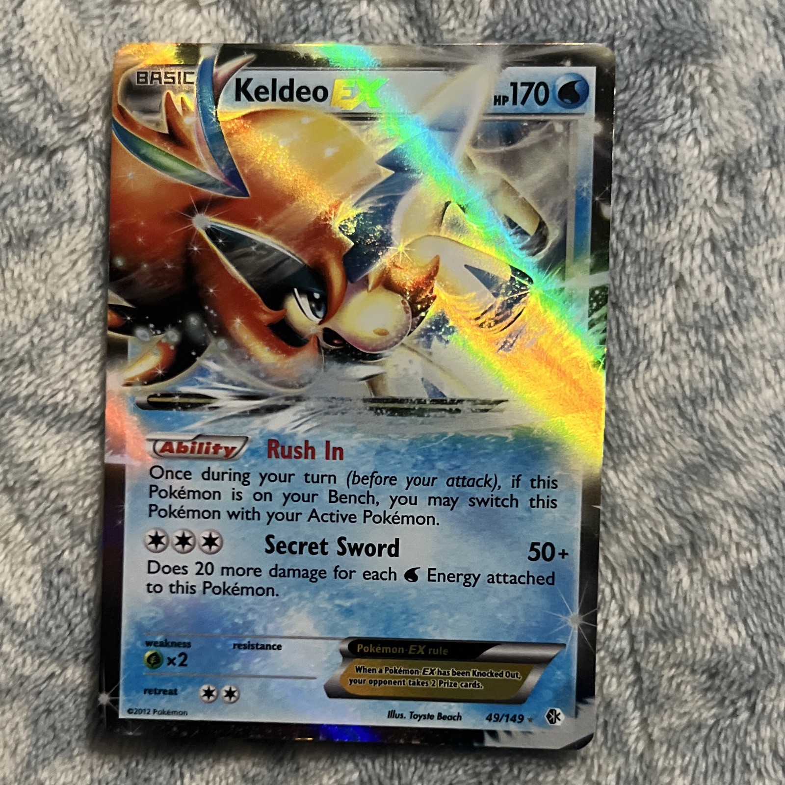 Keldeo Ex Black & White Boundaries Crossed 49/149