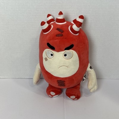 Oddbods Fuse Fiery Red Character Soft Plush Kid Toy Animated Series 9 