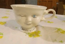 Vintage Baileys Winking Face Tea Cup Small chip on the bottom in the back of Cup