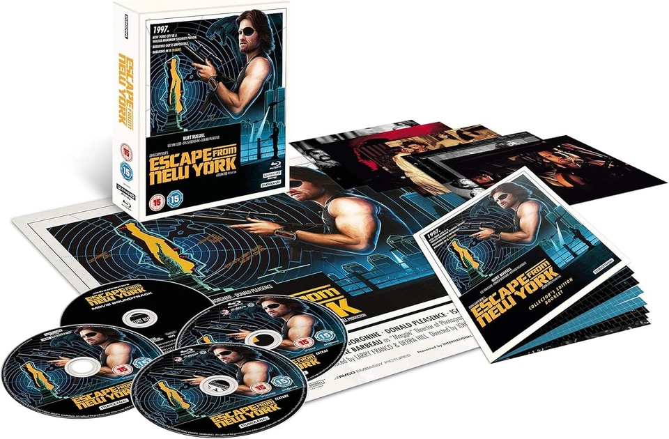 Escape From New York 1981 4K UHD BR-4 Disc Blu-ray Limited Edition Box Set OOP!! - Image 1 of 1