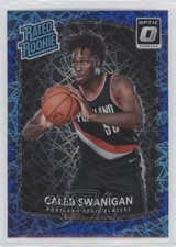 2017-18 Panini Donruss Optic Rated Rookie Blue Velocity Prizm Caleb Swanigan o1h
