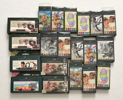 Faber-Castell Marker Lot - Albrecht Durer Watercolor & Pitt India Ink Dual Tip
