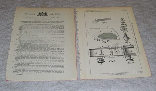 IMPROVEMENT IN CHIN & SHOULDER RESTS FOR VIOLINS PATENT PEADBODY BOSTON USA 1895