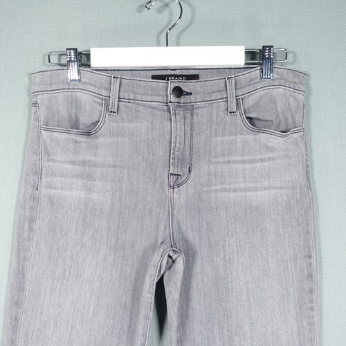 J Brand Skinny Jeans Womens 31 Grey Willow Gravel Stripe USA Pants Trousers - Picture 2 of 24