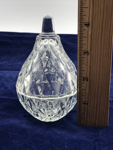 BIRNE Schmuckschatulle BLEIKRISTALL Schmuck Made in RUMÄNIEN 4" hoch, Diamantform - Bild 7 von 7