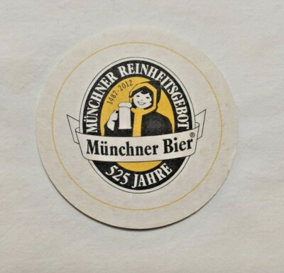 MUNCHNER 525 YEAR OLD BEER BEER BEER BEERMAT COASTER BEER LID NOW