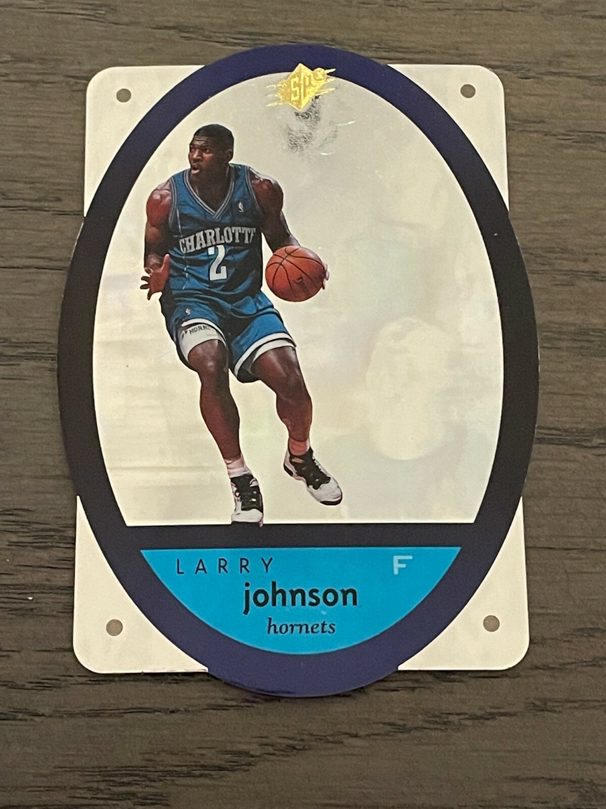 1996 SPX Larry Johnson #5 Charlotte Hornets 